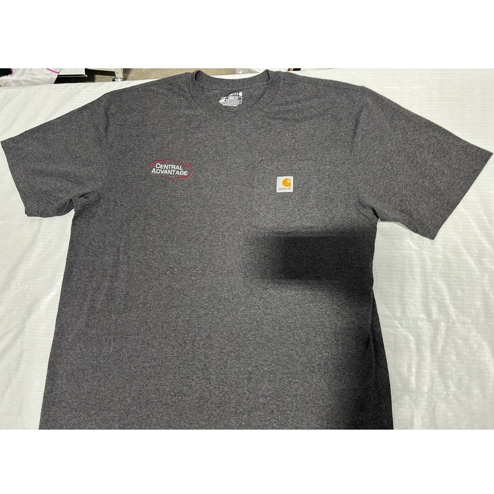 Carhartt Mens Loose Fit K87 Pocket T-Shirt Charcoal Gray Central Advantage L